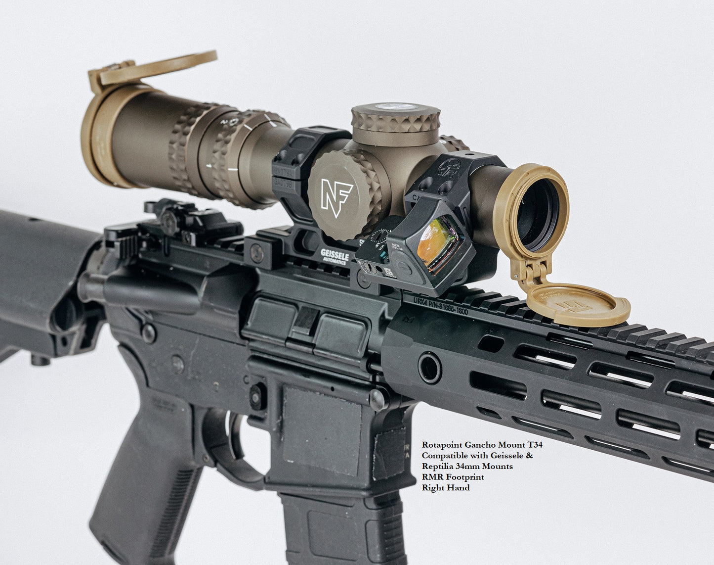 GANCHO™ NT34: RMR Footprint, for 34mm Nightforce® Ultramount & Unimount